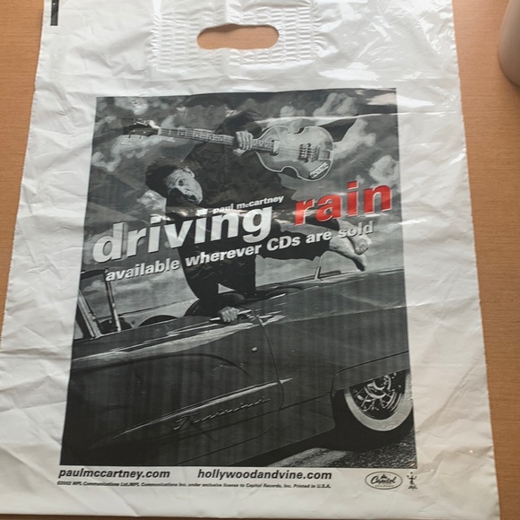 PAUL MCCARTNEY promo Driving Rain shopping bag - Picture 2 of 3